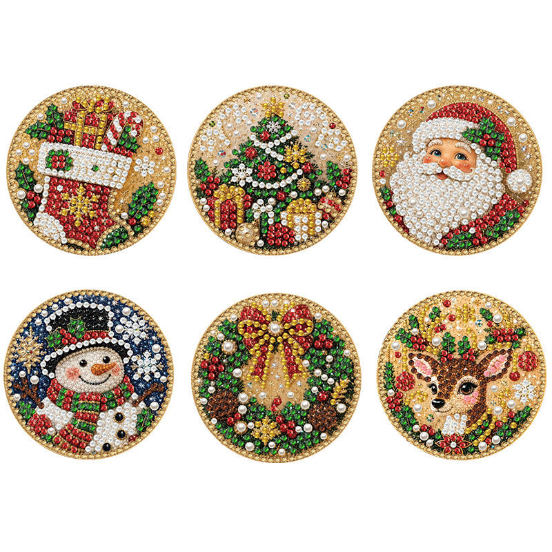 🎄DIY Christmas Diamond Art Wooden Ornament Kit