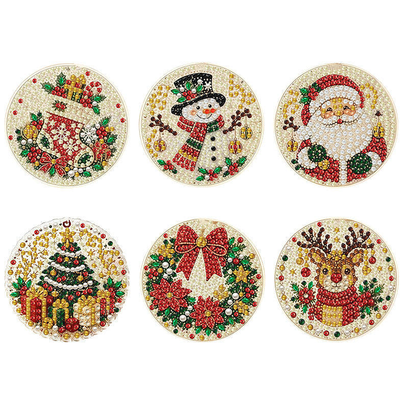 🎄DIY Christmas Diamond Art Wooden Ornament Kit