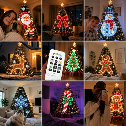 🎄 Smart Animated Christmas Tree Lights | App-Controlled LED Holiday Display ✨