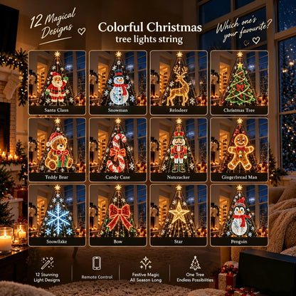 🎄 Smart Animated Christmas Tree Lights | App-Controlled LED Holiday Display ✨