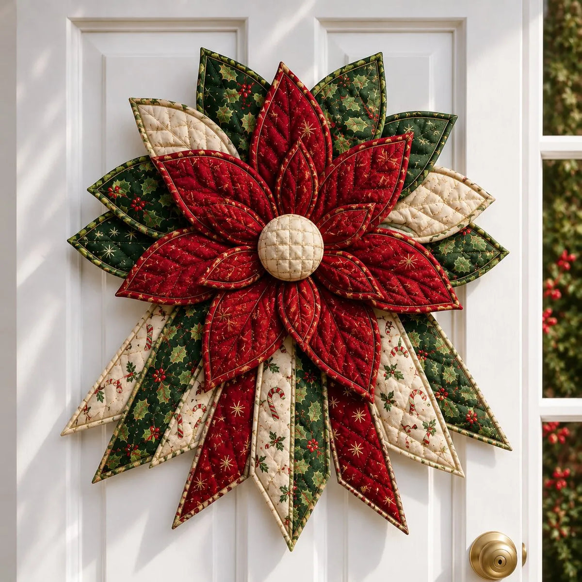 🔥🎄 Christmas Special – 50% OFF 🎁 Festive Quilted Christmas Door Hanging DIY Sewing Kit