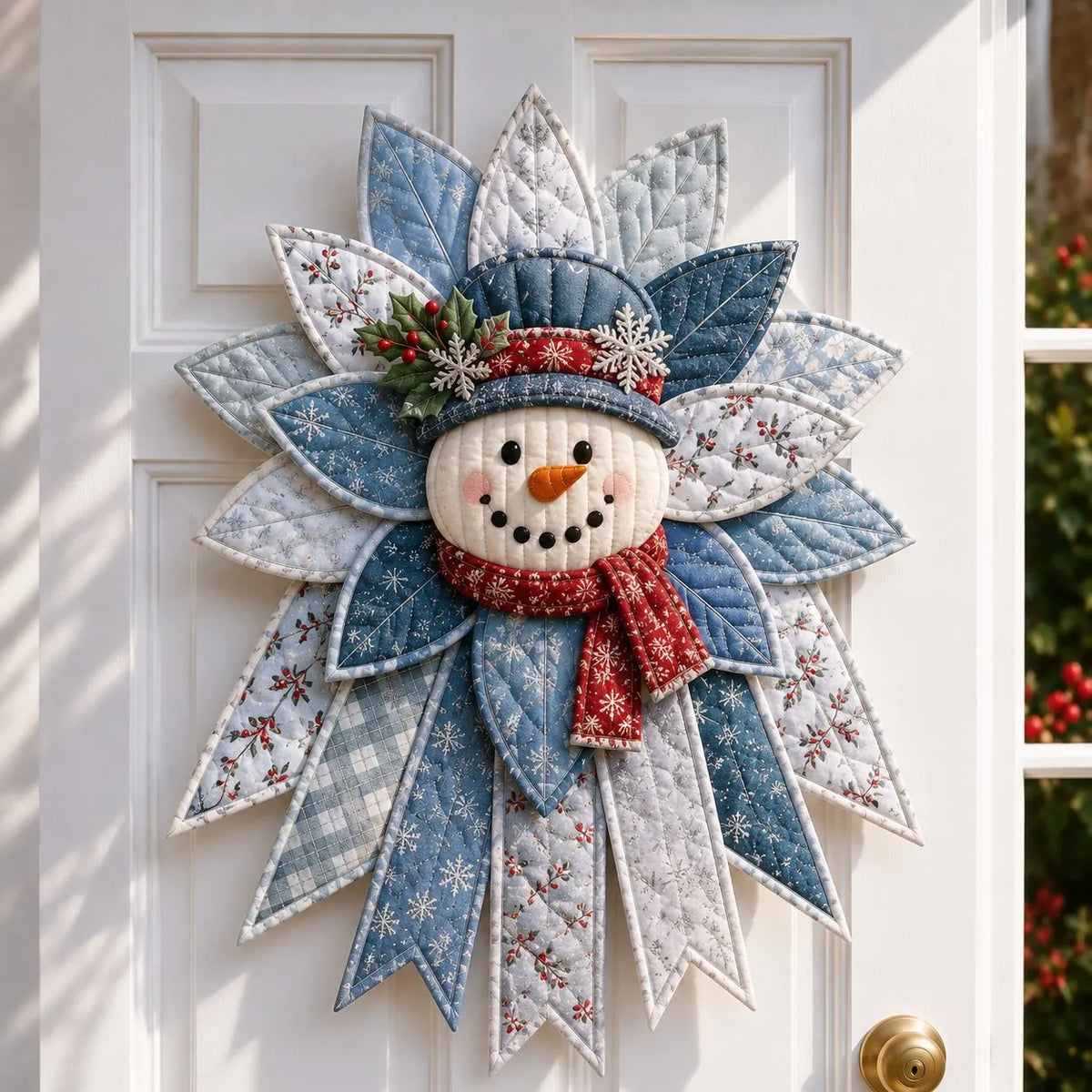 🔥🎄 Christmas Special – 50% OFF 🎁 Festive Quilted Christmas Door Hanging DIY Sewing Kit