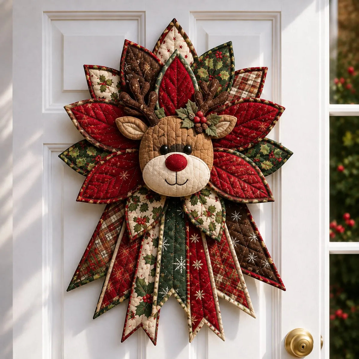 🔥🎄 Christmas Special – 50% OFF 🎁 Festive Quilted Christmas Door Hanging DIY Sewing Kit