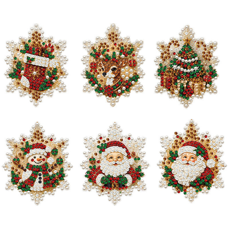 🎄DIY Christmas Diamond Art Wooden Ornament Kit